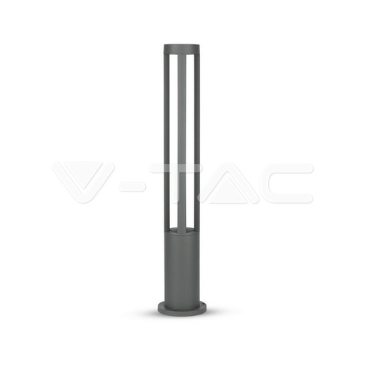 [8328] ¬[VZ16656] BALIZA DE JARDÍN LED 10W CUERPO GRIS ALTURA 80CM 3000K