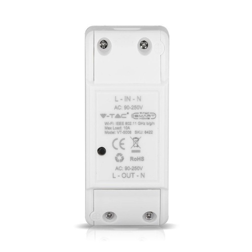 [8422] ¬[VZ16844] INTERRUPTOR INALÁMBRICO WIFI COMPATIBLE CON GOOGLE HOME Y AMAZON ALEXA 