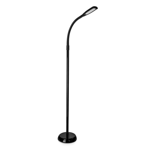 [8508] ¬[VZ17016] LÁMPARA DE PIE LED 7W JACK 2.1 COLOR NEGRO 4000K TOUCH REGULABLE