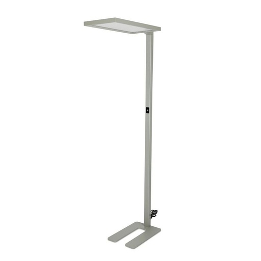 [8521] ¬[VZ17042] LÁMPARA DE PIE LED 80W REGULABLE MEDIANTE TACTO COLOR PLATA 4000K