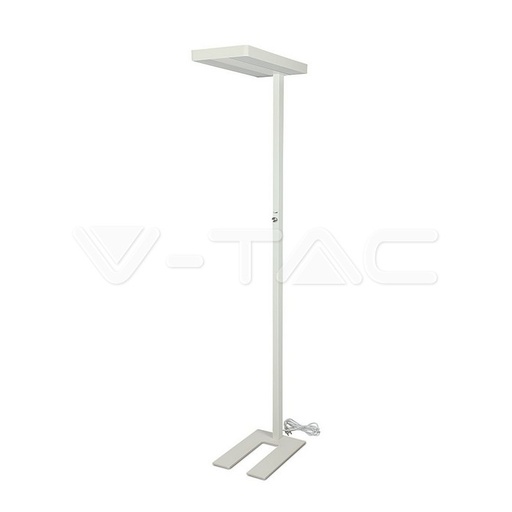 [8524] ¬[VZ17048] LÁMPARA DE PIE LED 80W REGULABLE CUERPO BLANCO REDONDO 4000K