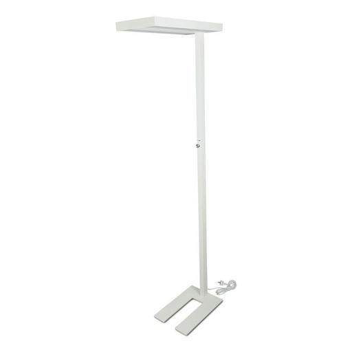 [8526] ¬[VZ17052] LÁMPARA DE PIE LED 80W REGULABLE CUERPO BLANCO CUADRADO 4000K