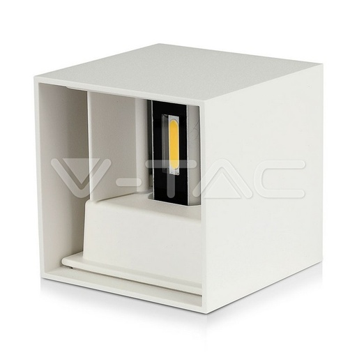 [8528] ¬[VZ17056] APLIQUE DE PARED LED 12W CHIP BRIDGELUX CUERPO BLANCO CUADRADO 4000K