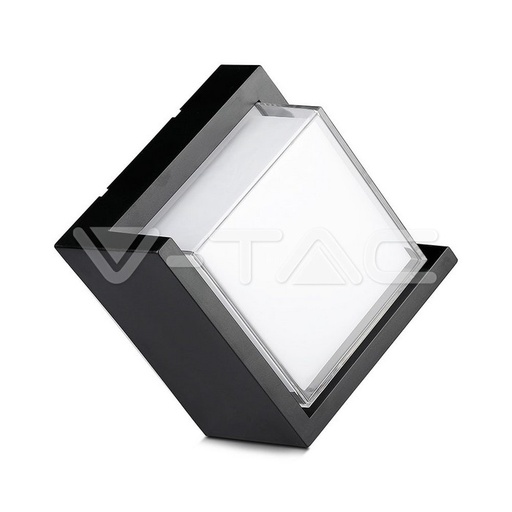 [8540] ¬[VZ17080] APLIQUE  DE PARED LED 12W CUERPO NEGRO CUADRADO 4000K