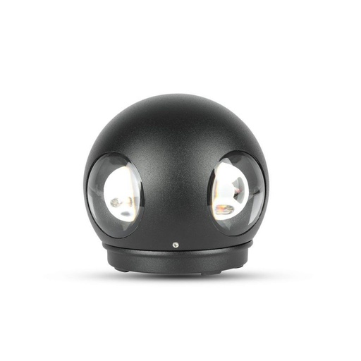 [8554] ¬[VZ17108] APLIQUE DE PARED LED 4W CUERPO NEGRO REDONDO IP65 4000K