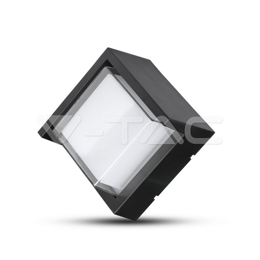 [8610] ¬[VZ17220] APLIQUE LED 7W CUERPO NEGRO CUADRADO 3000K