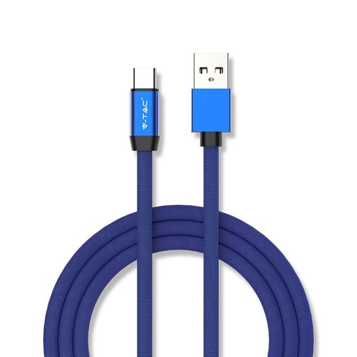 [8630] ¬[VZ17260] CABLE USB 1M. TIPO C AZUL RUBY SERIES