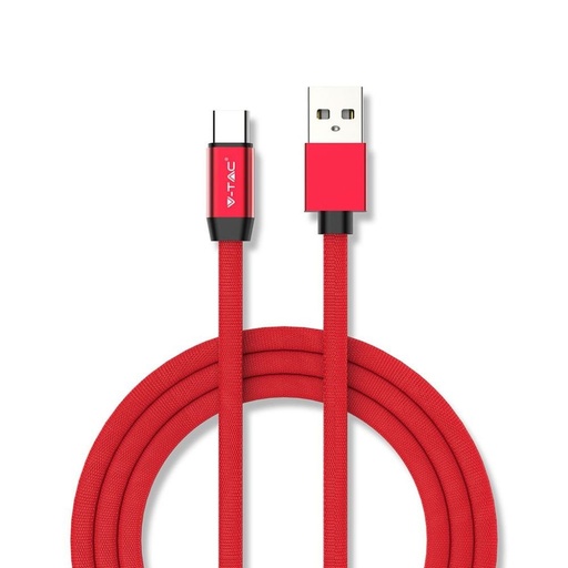 [8631] ¬[VZ17262] CABLE USB 1M. TIPO C ROJO RUBY SERIES