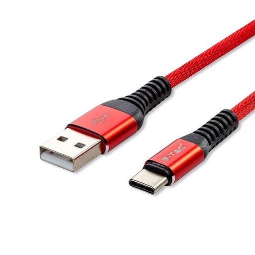 [8634] ¬[VZ17268] CABLE USB 1M. TIPO C ROJO GOLD SERIES