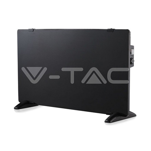 [8662] ¬[VZ17324] RADIADOR CONVECTOR DE CRISTAL 2000W NEGRO IP24