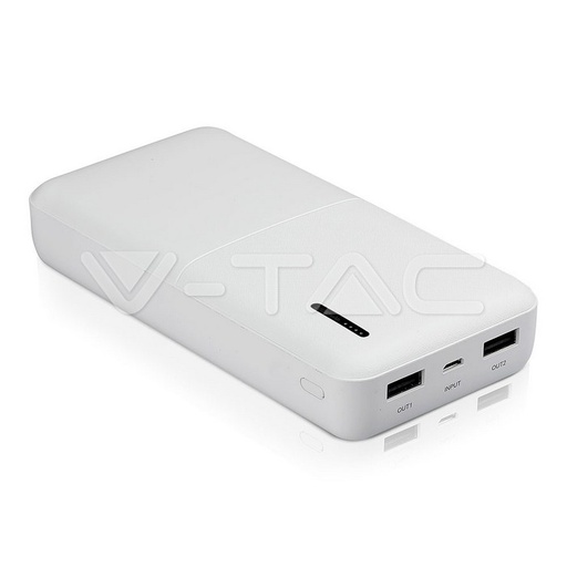 [8904] ¬[VZ17808] POWER BANK 20,000MAH CUERPO BLANCO