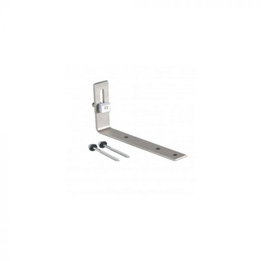 [11745] ¬[VZ23490] GANCHO PARA TECHO DE TEJA DE PIZARRA CON 2 TORNILLOS PARA MADERA 304