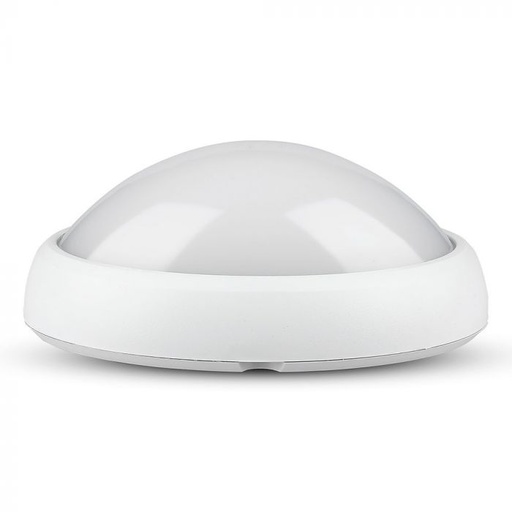 [1263] ¬[VZ2526] PLAFÓN LED 8W ÓVALO CUERPO BLANCO IP66 4000K