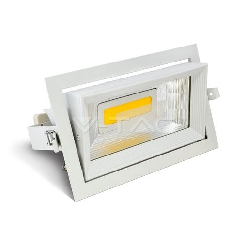 [1289] ¬[VZ2578] DOWNLIGHT LED 30W ZOOM CUERPO RECTÁNGULAR 6400K