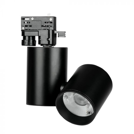 [1302] ¬[VZ2604] FOCO DE CARRIL LED 15W CUERPO NEGRO 4000K