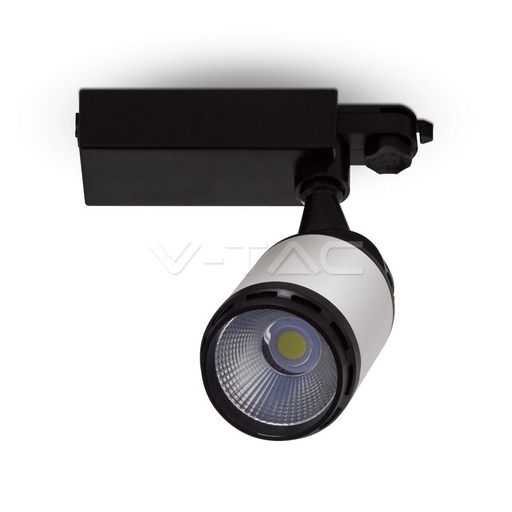 [1335] ¬[VZ2670] FOCO DE CARRIL LED 25W CUERPO NEGRO&BLANCO 3000K