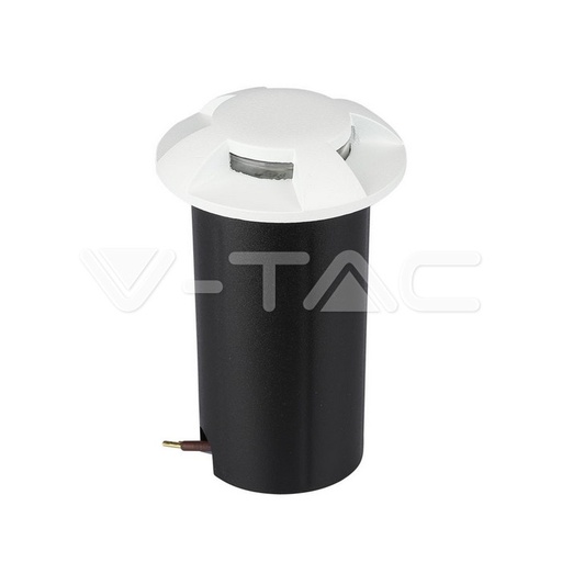 [1469] ¬[VZ2938] BALIZA PARA EMPOTRAR EN SUELO 1W  BLANCO 4 DIRECCIONES 3000K