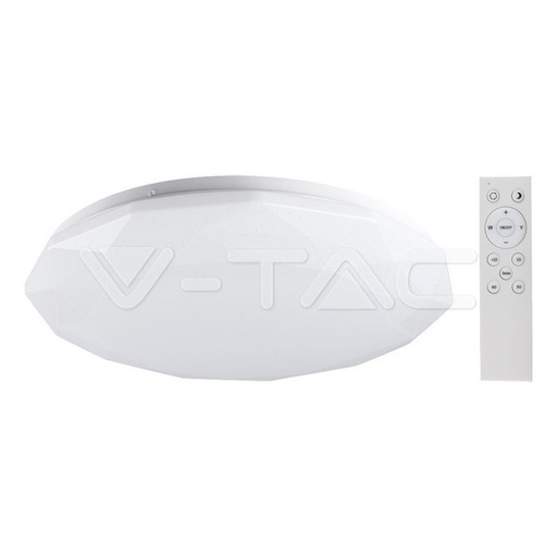[14921] ¬[VZ29842] PLAFÓN LED 60W CON MANDO REGULABLE DIAMANTE CCT 3ЕN1