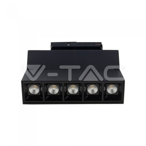 [20002] ¬[VZ40004] FOCO DE CARRIL LINEAL LED 12W CHIP SAMSUNG NEGRO 5700K