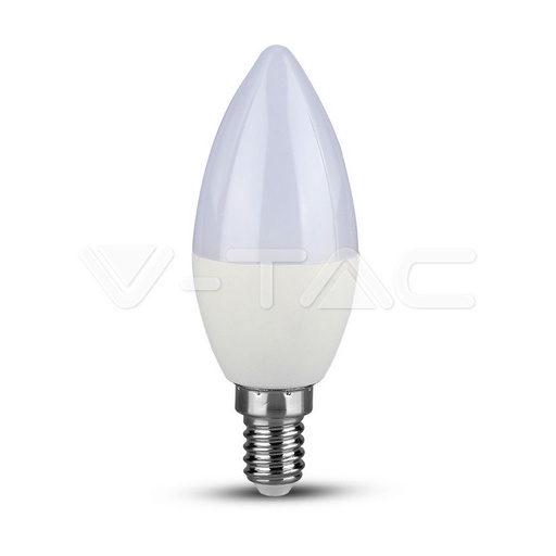 [20045] ¬[VZ40090] BOMBILLA LED V-TAC E14 TIPO VELA 5.5W CHIP SAMSUNG 470LM 3000K
