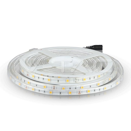 [2118] ¬[VZ4236] TIRA LED 12V 4,8W/M SMD5050 30LEDS/M SILICONA 5M/ROLLO IP65 RGB