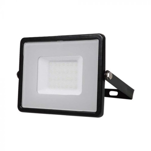 [2120013] ¬[VZ4240026] PROYECTOR LED 30W SMD CHIP SAMSUNG&CABLE 1M CUERPO NEGRO CRISTAL GRIS 4000K