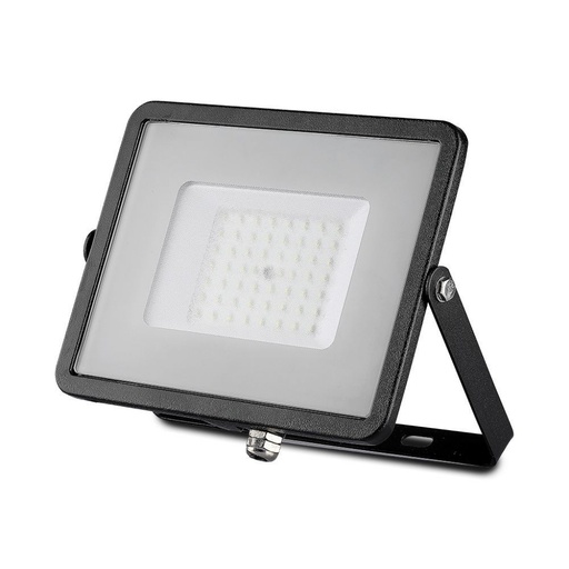 [21406] ¬[VZ42812] PROYECTOR LED V-TAC 50W CHIP SAMSUNG 4000LM 100° COLOR NEGRO IP65 3000K