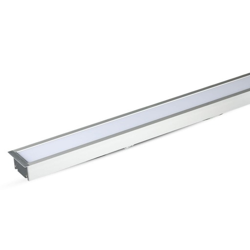 [21603] ¬[VZ43206] LINEAL EMPOTRABLE LED 40W CHIP SAMSUNG CUERPO PLATA 6000K