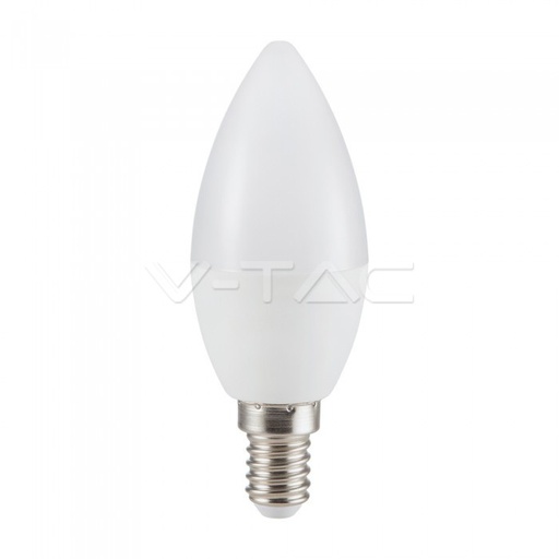 [2736] ¬[VZ5472] BOMBILLA LED V-TAC E14 TIPO VELA 5.5W SMD 470LM 200° 2700K