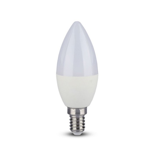 [2770] ¬[VZ5540] BOMBILLA LED V-TAC E14 TIPO VELA 3.5W SMD 320LM 200° RGB + 4000K