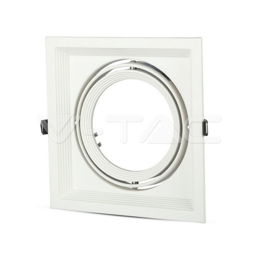 [35751] #[VZ71502] ARO CUADRADO PARA AR111 COLOR BLANCO
