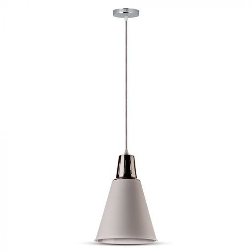 [3702] ¬[VZ7404] LÁMPARA DE TECHO SOPORTE COLGANTE CROMO BLANCO