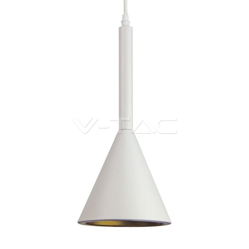 [3868] ¬[VZ7736] LÁMPARA DE TECHO CON SOPORTE COLGANTE DOBLE ALUMINIO BLANCO E27 (BOMBILLA NO INCLUIDA)