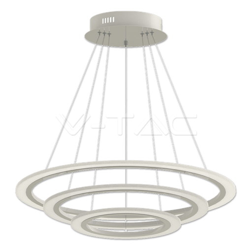 [3873] ¬[VZ7746] LÁMPARA COLGANTE LED 70W ANILLO TRIPLE 3000K