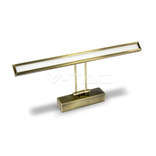 [3901] ¬[VZ7802] LÁMPARA DE ESPEJO LED 8W ORO 4000K