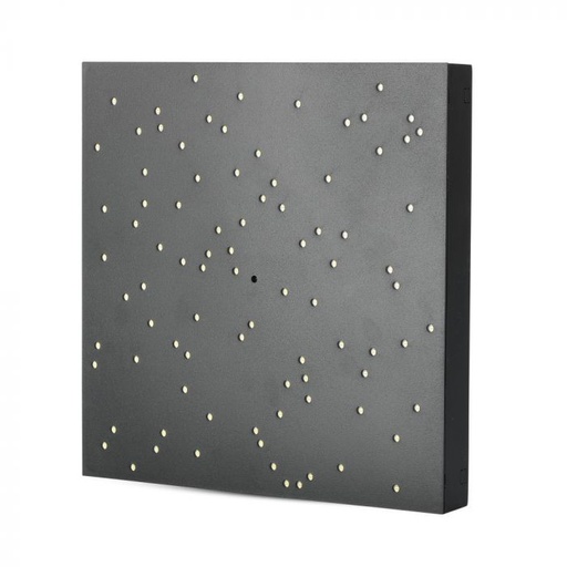 [40291] ¬[VZ80582] PANEL DE DISEÑO LED 8W CIELO ESTRELLADO CAMBIO DE COLORES CUERPO NEGRO
