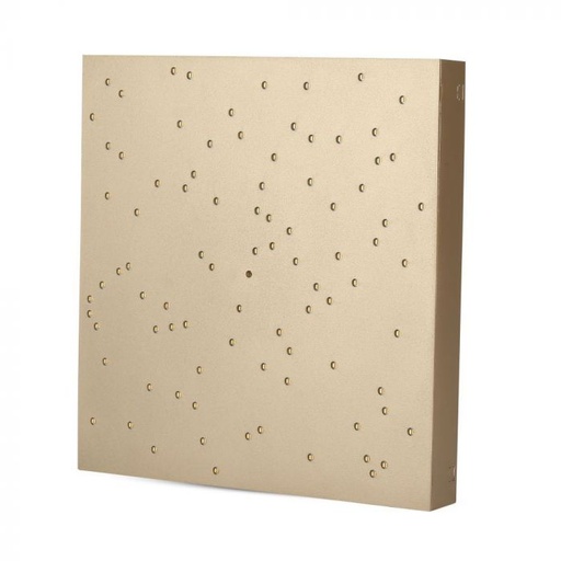[40301] ¬[VZ80602] PANEL DE DISEÑO LED 8W CIELO ESTRELLADO CAMBIO DE COLORES CUERPO DORADO