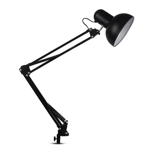 [40361] ¬[VZ80722] LÁMPARA DE MESA АJUSTABLE SOPORTE DE METAL + INTERRUPTOR & CASQUILLO E27 COLOR NEGRO