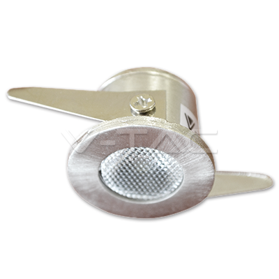 [4514] ¬[VZ9028] DOWNLIGHT LED 1W REDONDO MINI ALUMINIO 3000K