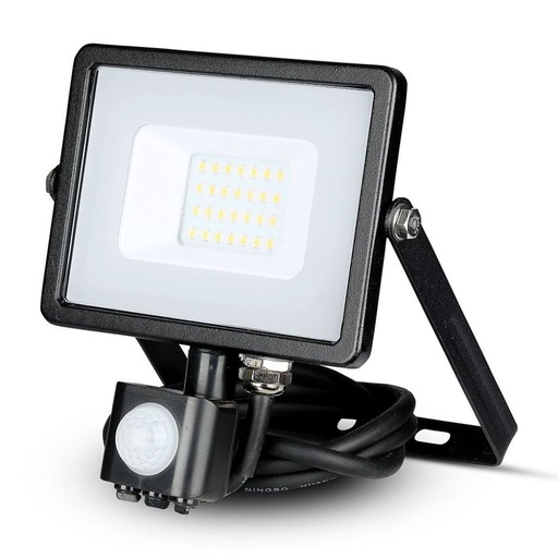 [451] ¬[VZ902] PROYECTOR LED V-TAC 20W SMD 1600LM 100° COLOR NEGRO IP65 3000K