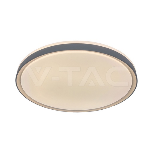 [24199] #[VQ226241991] Plafón de diseño LED 30W/60W/30W con control remoto 3en1 regulable color gris