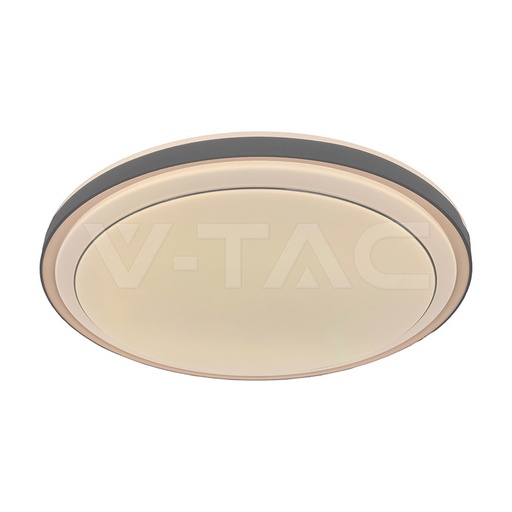 [24196] #[VQ226241961] Plafón de diseño LED 30W/60W/30W con control remoto 3en1 regulable color marrón