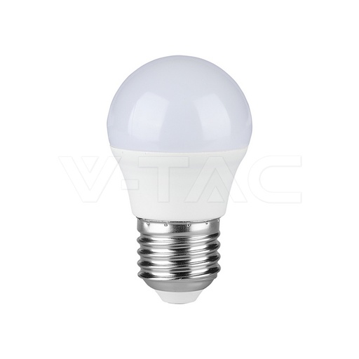 [23878] #[VQ226238781] BOMBILLA LED V-TAC E27 G45 6,5W SMD 600LM 180° 45X80MM 3000K
