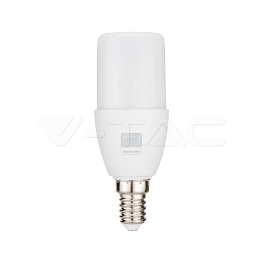 [21268] [VQ226212681] BOMBILLA LED V-TAC E14 T37 7.5W CHIP SAMSUNG 660LM 230° 37X100MM 4000K