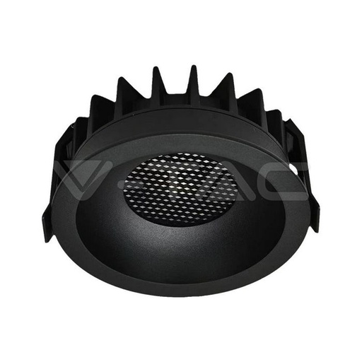 [23671] [VQ226236711] DOWNLIGHT LED 12W BRIDGELUX CHIP CCT NEGRO CON ACCESORIO ANTIDESLUMBRANTE TIPO PANAL