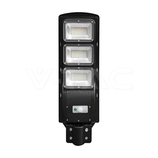 [95534] [VQ226955341] FAROLA LED SOLAR 12W CUERPO NEGRO 6000K