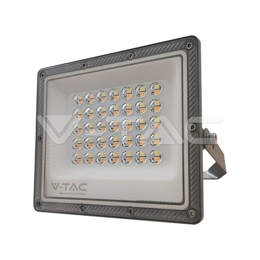 [23613] [VQ226236131] PROYECTOR LED V-TAC 30W SMD 2350LM 90° COLOR GRIS IP65 PASO: 3000K + 4000K + 6500K