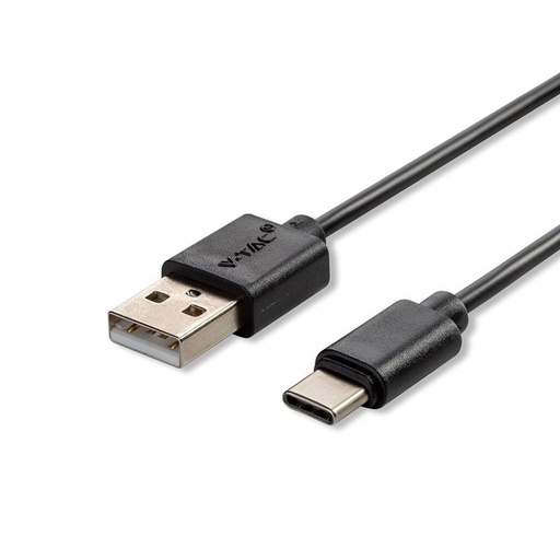 [8483] ¬[VZ16966] CABLE USB 1M. TIPO C NEGRO PEARL SERIES
