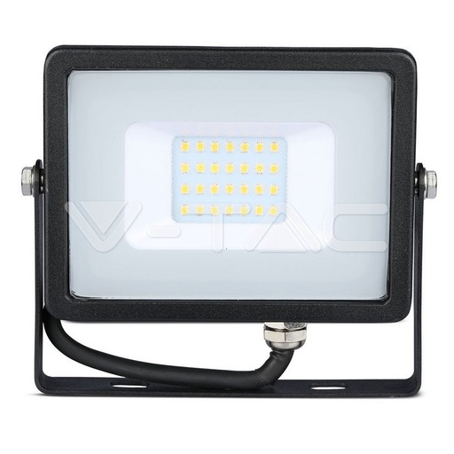 [440] ¬[VZ880] PROYECTOR LED V-TAC 20W CHIP SAMSUNG 1600LM 100° COLOR NEGRO IP65 4000K