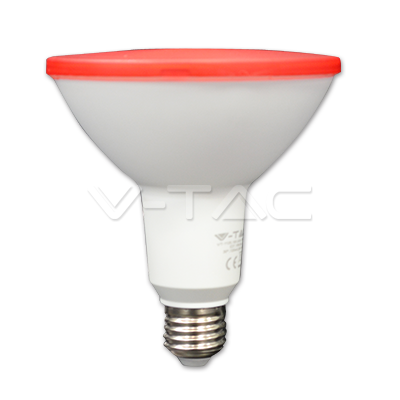 [4419] @[VZ8838] BOMBILLA LED V-TAC E27 PAR38 15W SMD 1200LM 30° ROJO